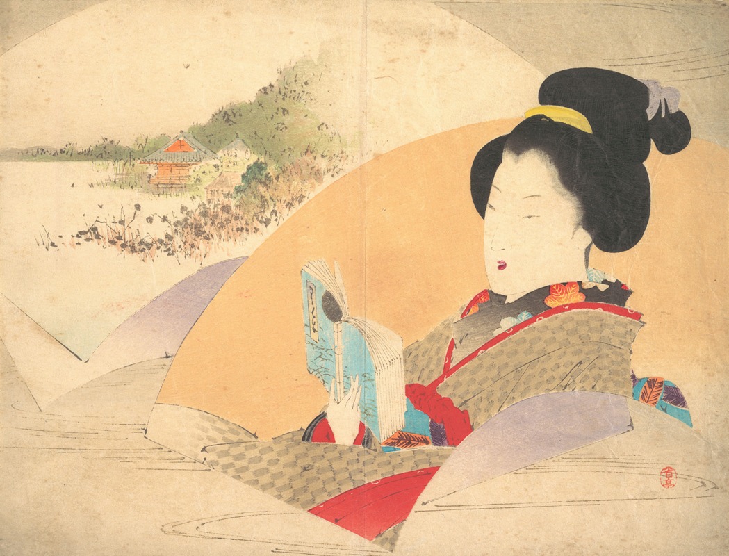Watanabe Seitei - Beauty Looking at Shinobazu Pond