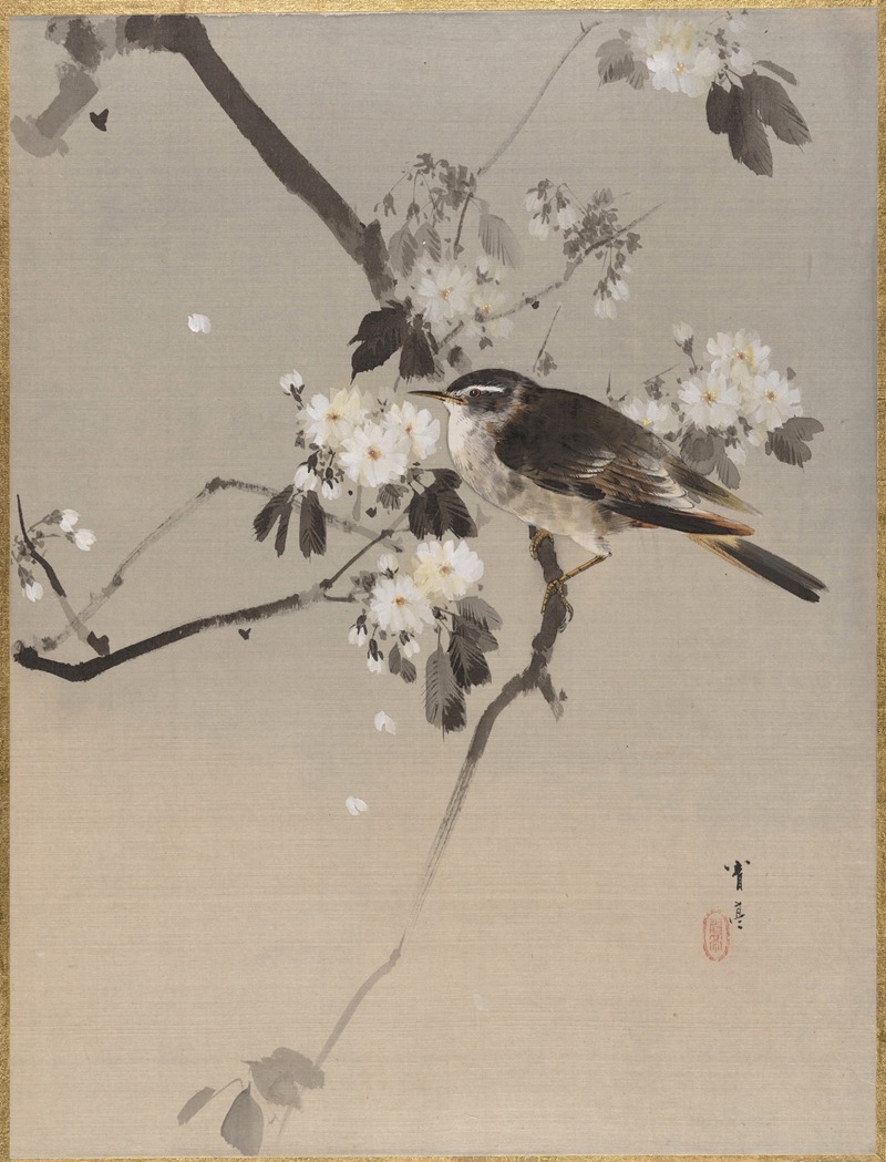 Watanabe Seitei - Birds on a Flowering Branch