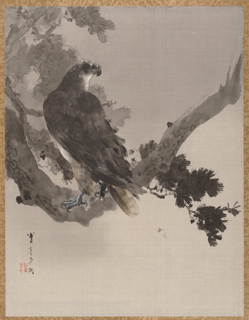 Watanabe Seitei - Eagle in a Tree