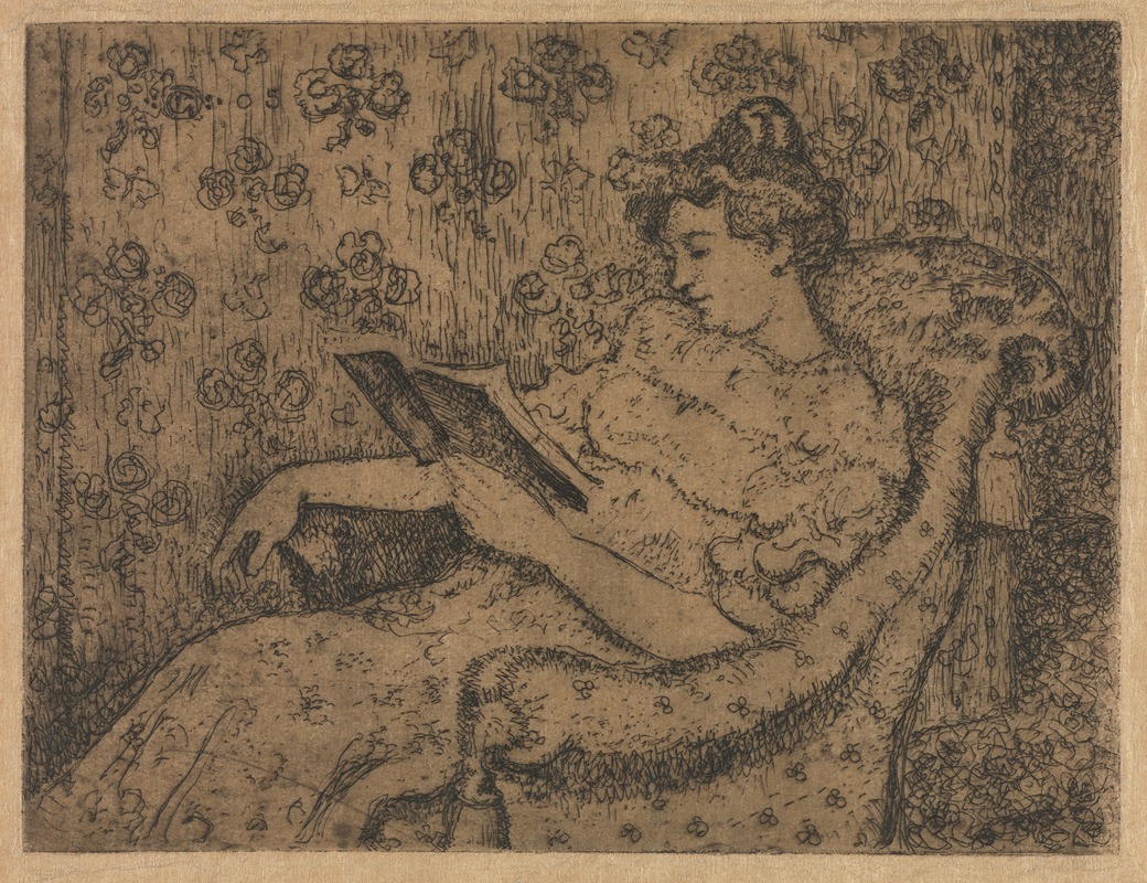 Georges Lemmen - Woman Sitting Reading