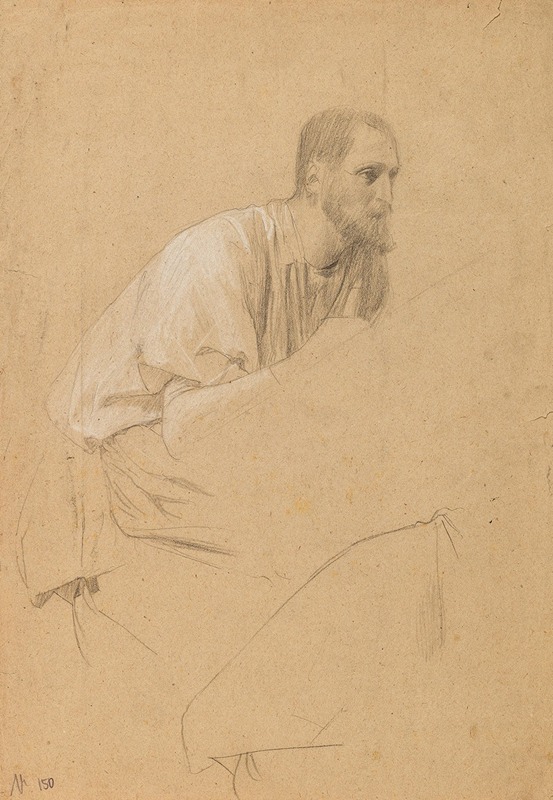 Gustav Klimt - Drawing older man