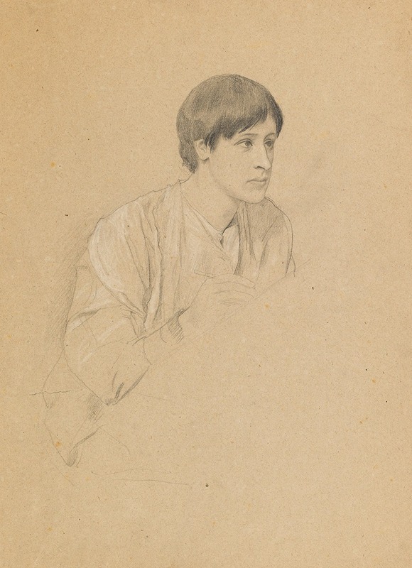 Gustav Klimt - Drawing young man