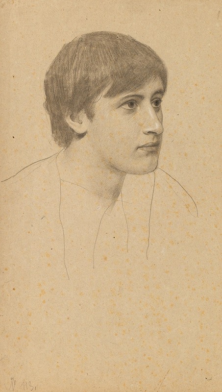 Gustav Klimt - Portrait of a young man