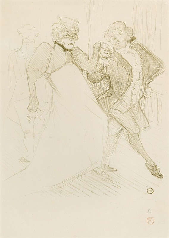 Henri de Toulouse-Lautrec - Réjane et Galipaux, dans Madame Sans-Gêne