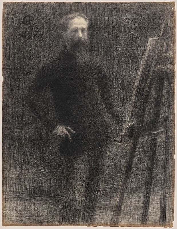 Hippolyte Petitjean - Self-Portrait at Easel