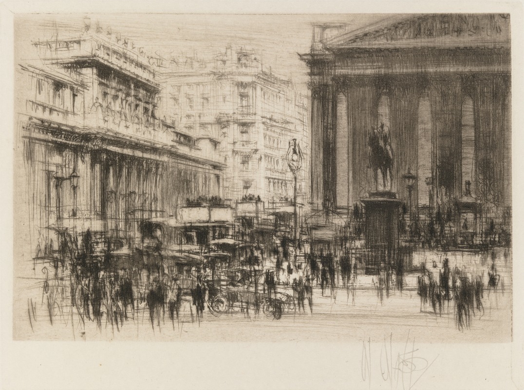 William Walcot - London Set; Bank (with the Royal Exchange)