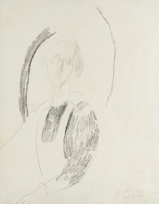 Amedeo Modigliani - Portrait de femme (Annie Bjarne)