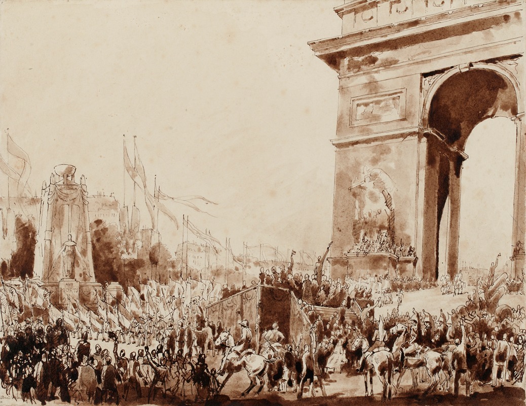 André-Charles Mare - Projet de décoration pour les fêtes de la victoire le 14 juillet 1919