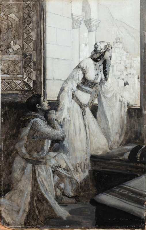 Auguste-François Gorguet - Princess Melisande and Bertrand