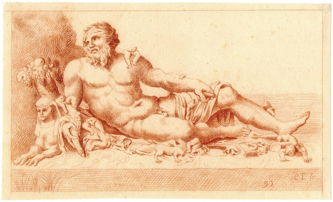 Cornelis Pronk - Beeld van de riviergod