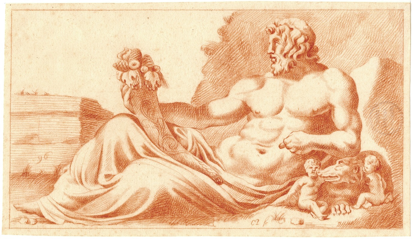 Cornelis Pronk - Beeld van de riviergod Tiber