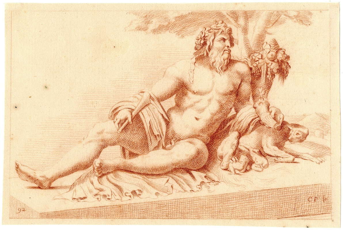 Cornelis Pronk - Beeld van de riviergod Tiber