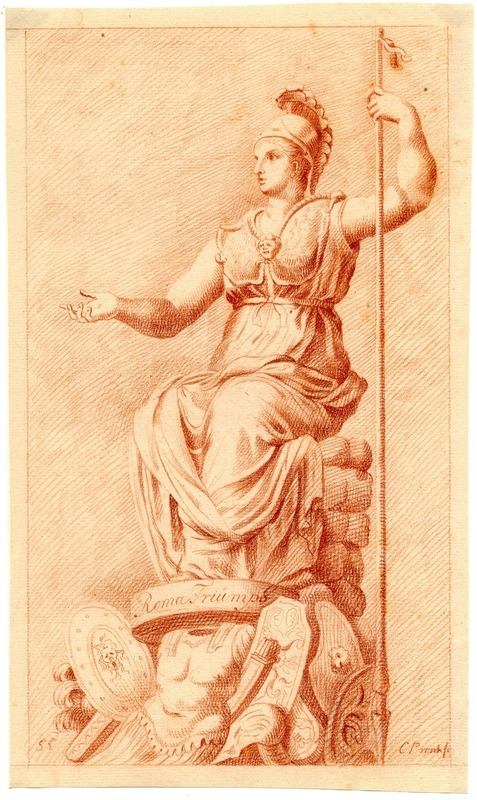 Cornelis Pronk - Beeld van Roma als getroonde vrouw