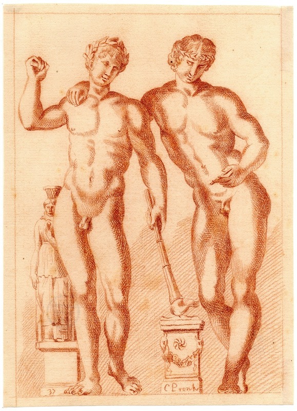 Cornelis Pronk - Beeld van twee jonge mannen
