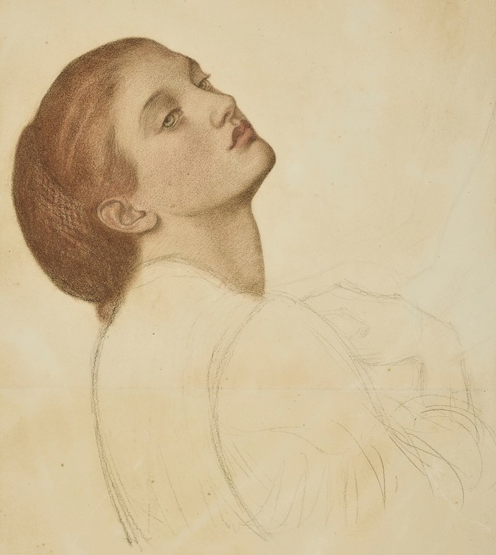 Dante Gabriel Rossetti - Study for ‘Marigolds – The Bower Maiden, Fleur-de-Marie’