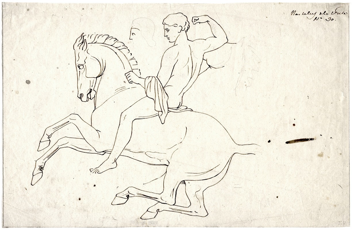 David Humbert de Superville - Horseman, after the north frieze of the Parthenon