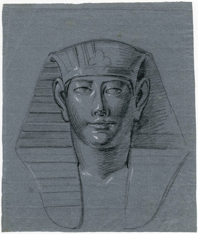 David Humbert de Superville - Kop van een Egyptisch beeld