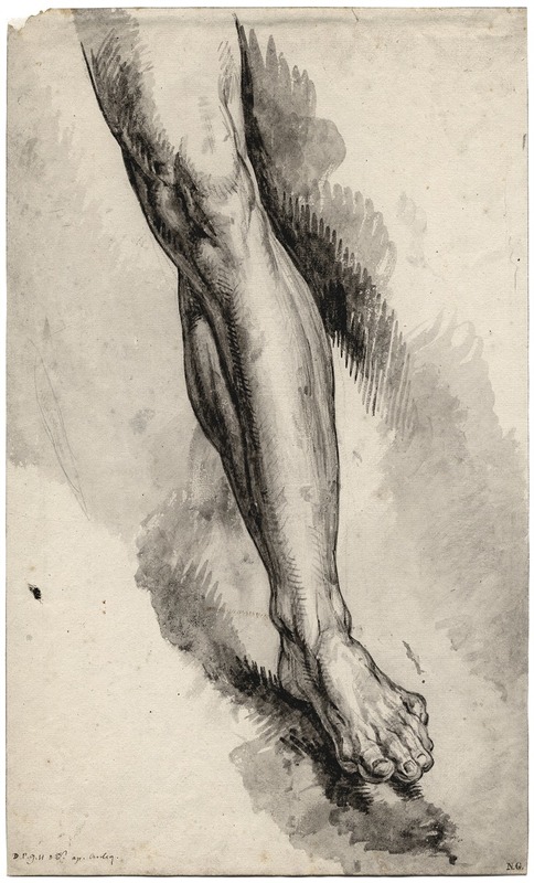 David Humbert de Superville - Left leg, after an antique statue