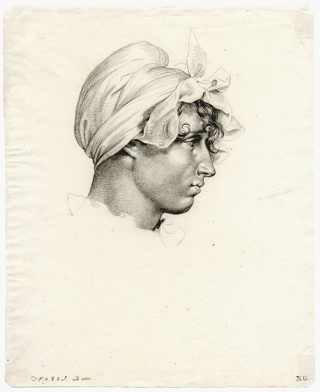 David Humbert de Superville - Portrait of Mietje Brinkman, seen in profile