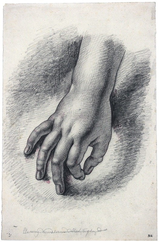 David Humbert de Superville - Rechterhand: duim en wijsvinger op elkaar