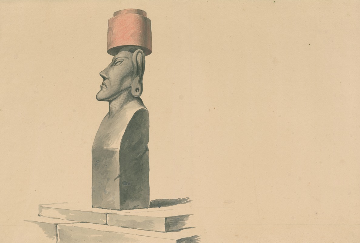 David Humbert de Superville - Statue from Easter Island