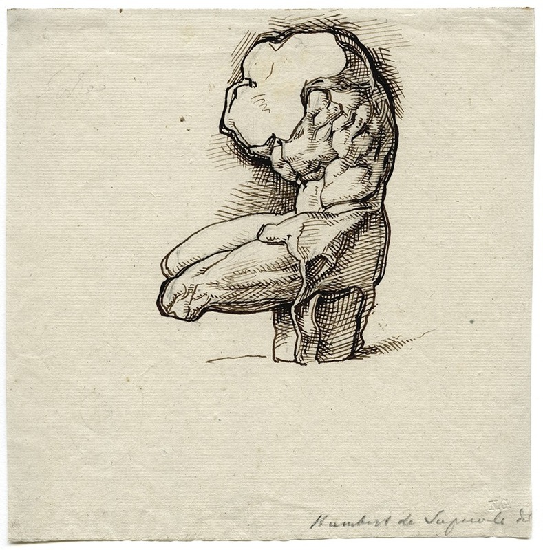 David Humbert de Superville - The Torso Belvedere, seen from aside