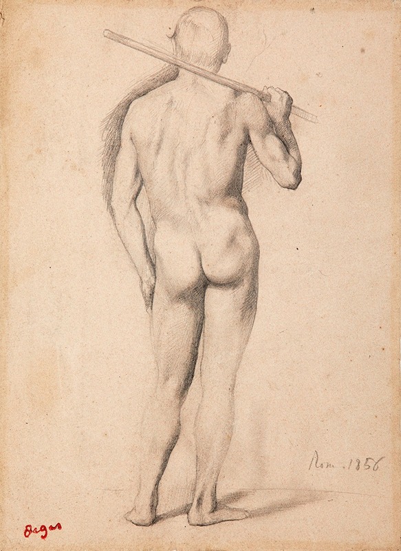 Edgar Degas - Homme vu de dos (étude)