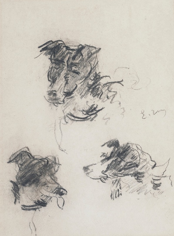 Édouard Manet - Têtes de chiens