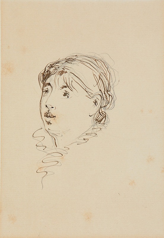 Édouard Manet - Tête de Marie Colombier