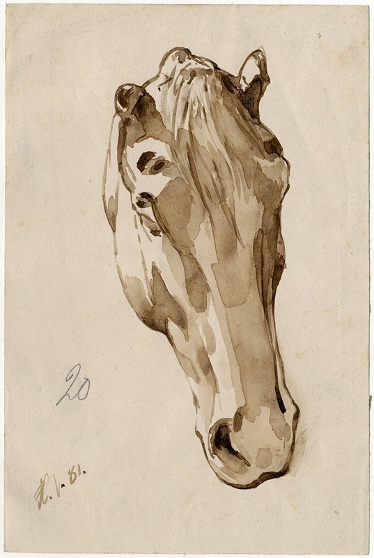 Floris Verster - Head of a horse