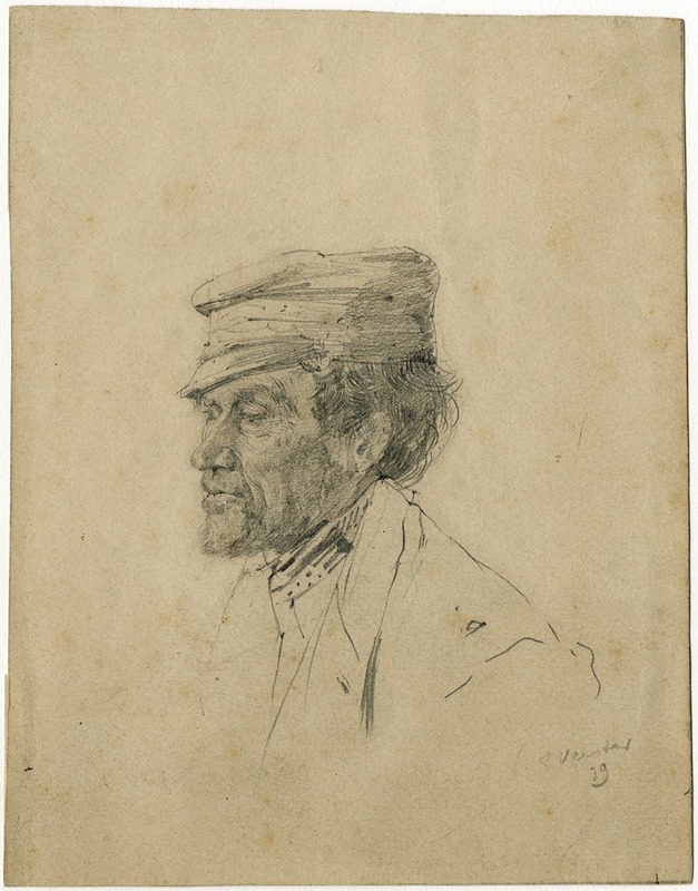 Floris Verster - Head of a man with cap