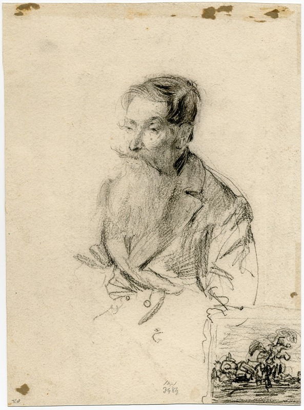 Floris Verster - Portrait of a man with a beard