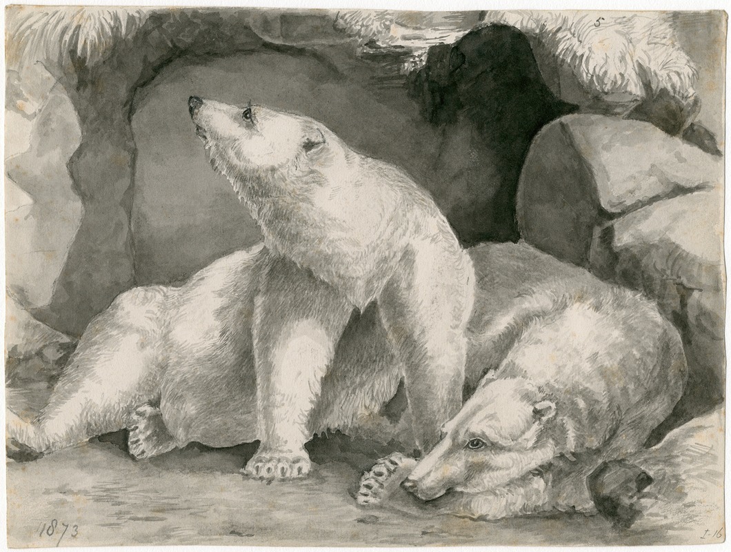Floris Verster - Two polar bears