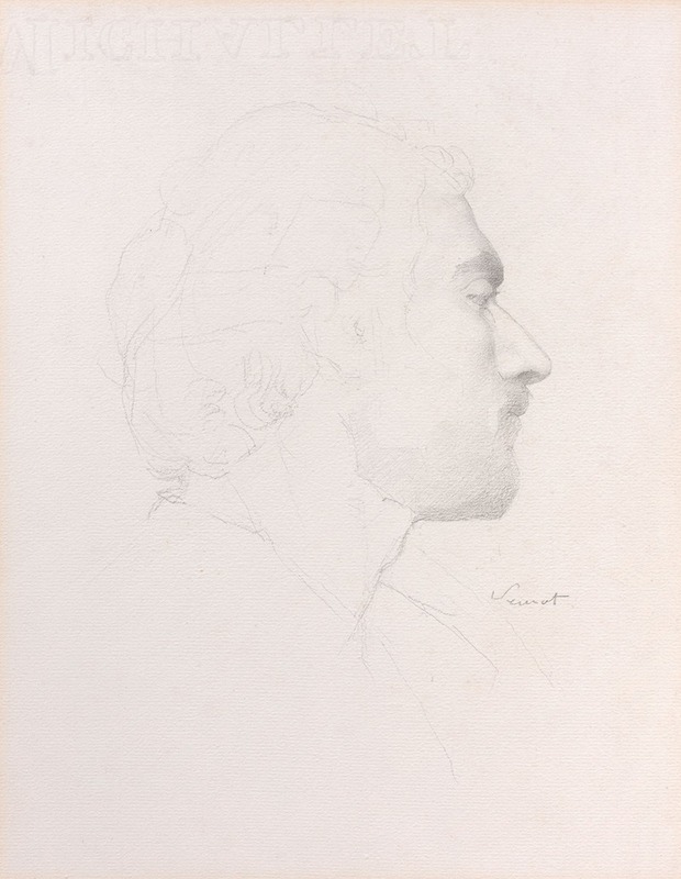 Georges Seurat - Tête d’homme de profil