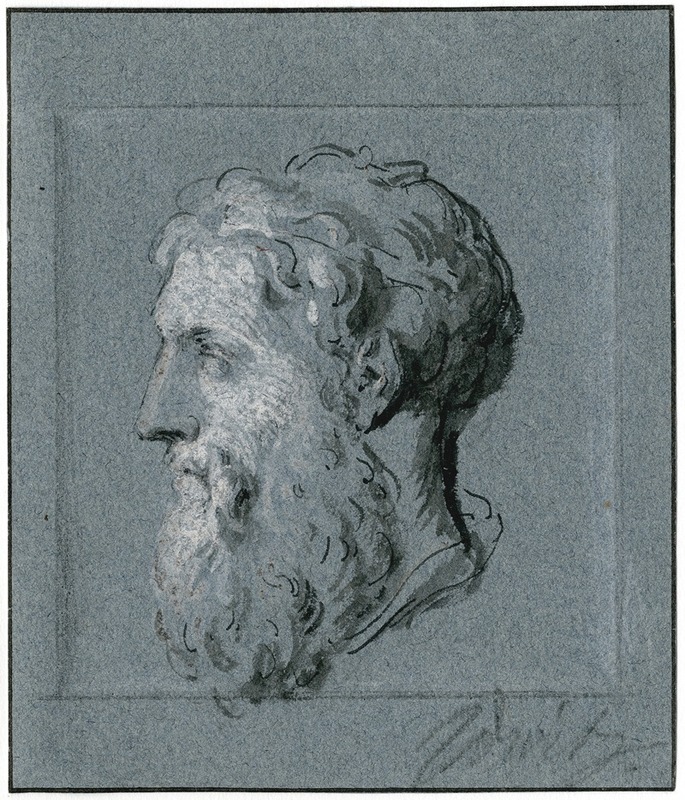 Jacob de Wit - Antique head of a man in profile