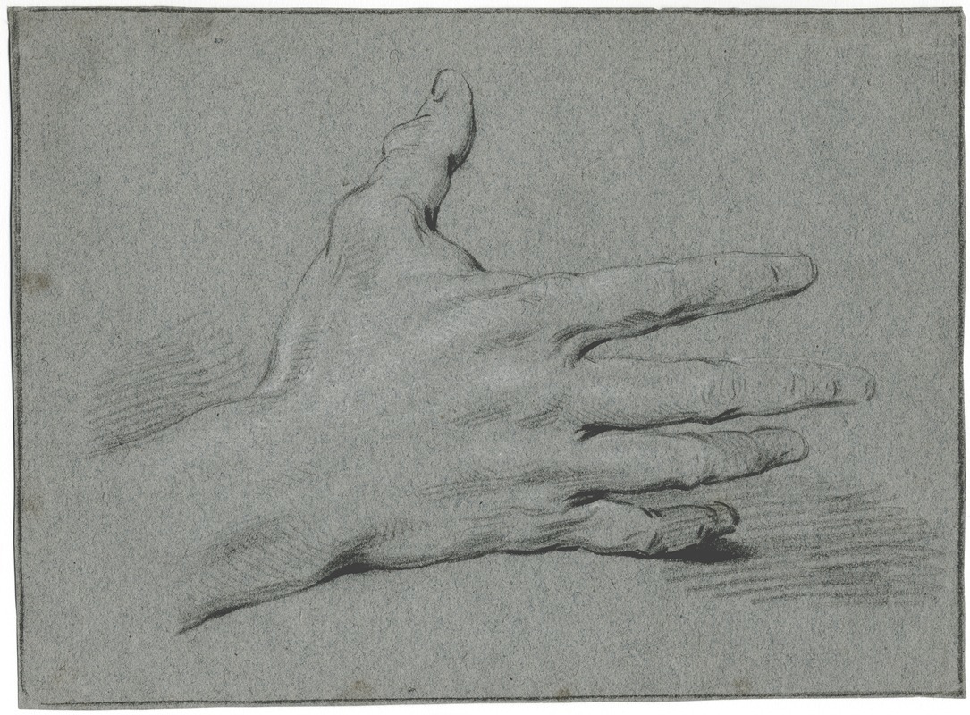 Jacob de Wit - Study of a hand with stretched fingers