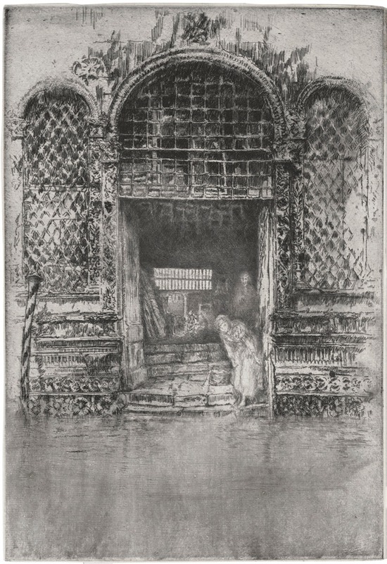 James Abbott McNeill Whistler - The Doorway, from Venice, a Series of Twelve Etchings