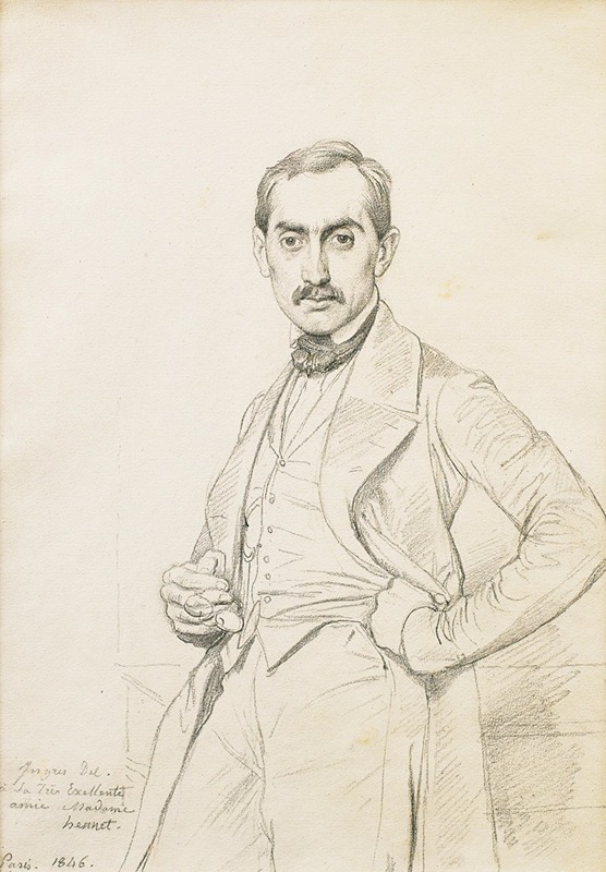 Jean Auguste Dominique Ingres - Portrait d’Alphonse Hennet de Goutel