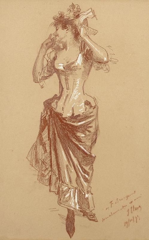 Jules Chéret - Danseuse et Jeune femme en jupon