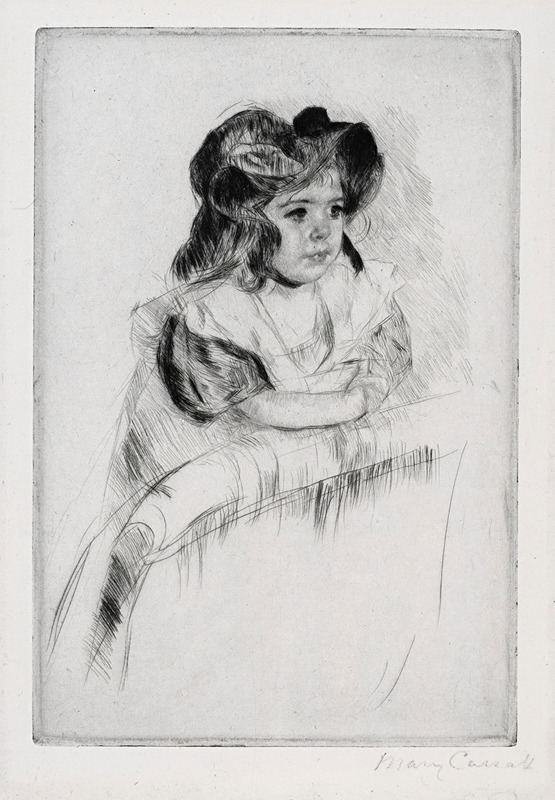 Mary Cassatt - Margot Resting Arms on Back of Armchair
