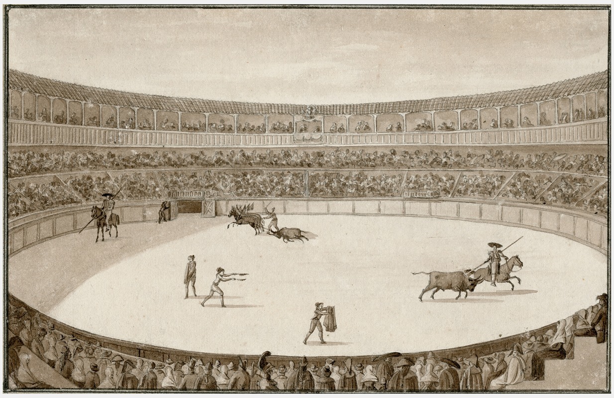 Otto Howen - Stieregevecht in een arena