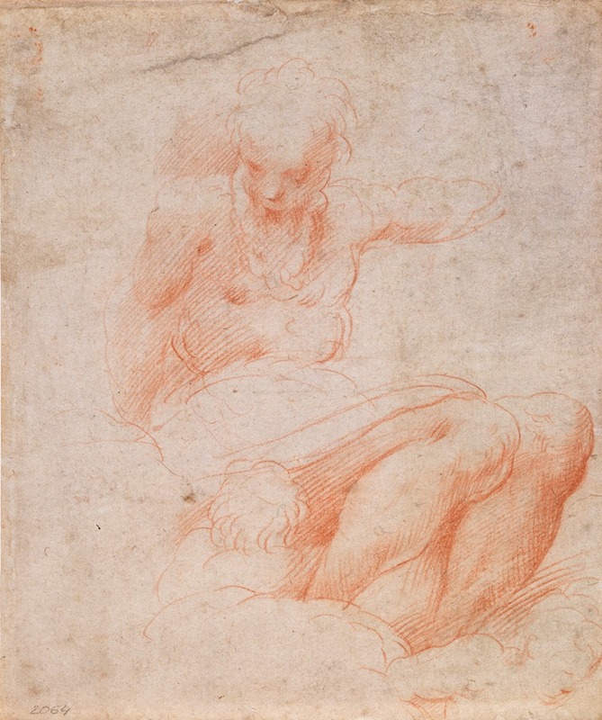 Parmigianino - A Putto with an Eagle: Saint Matthias