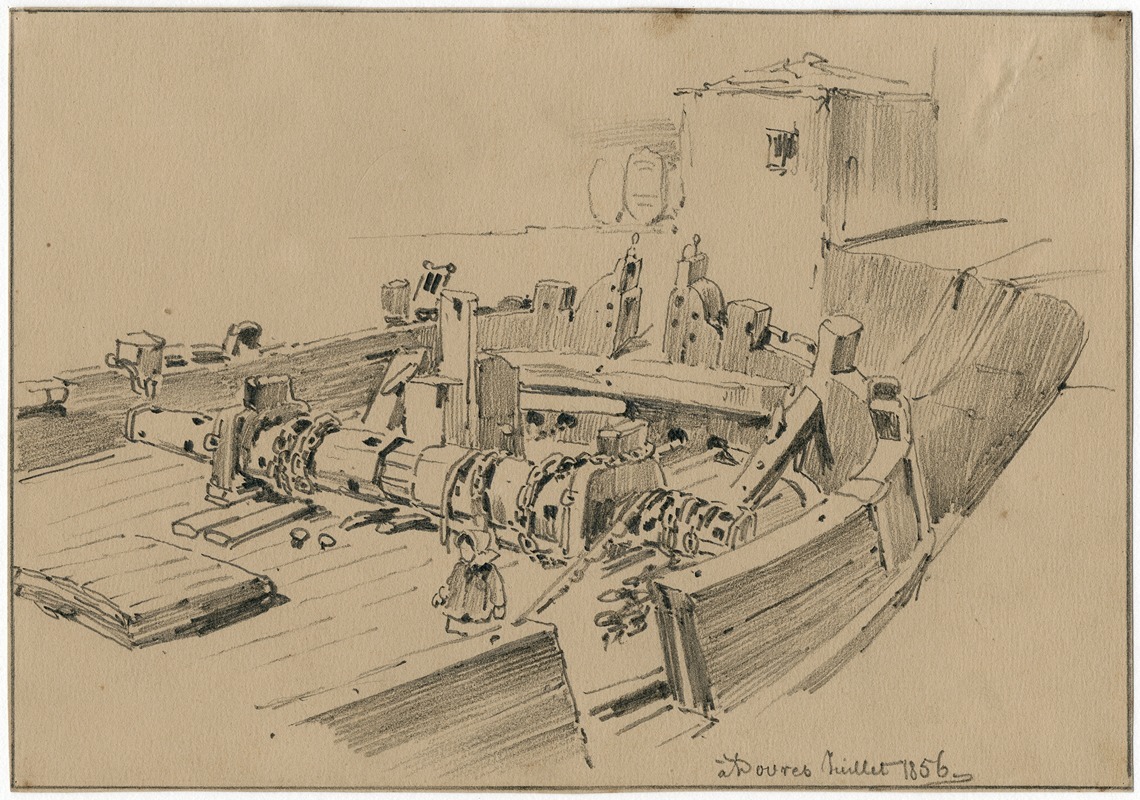 Pieter van Loon - De ankerwinde van een oud zeevaartuig