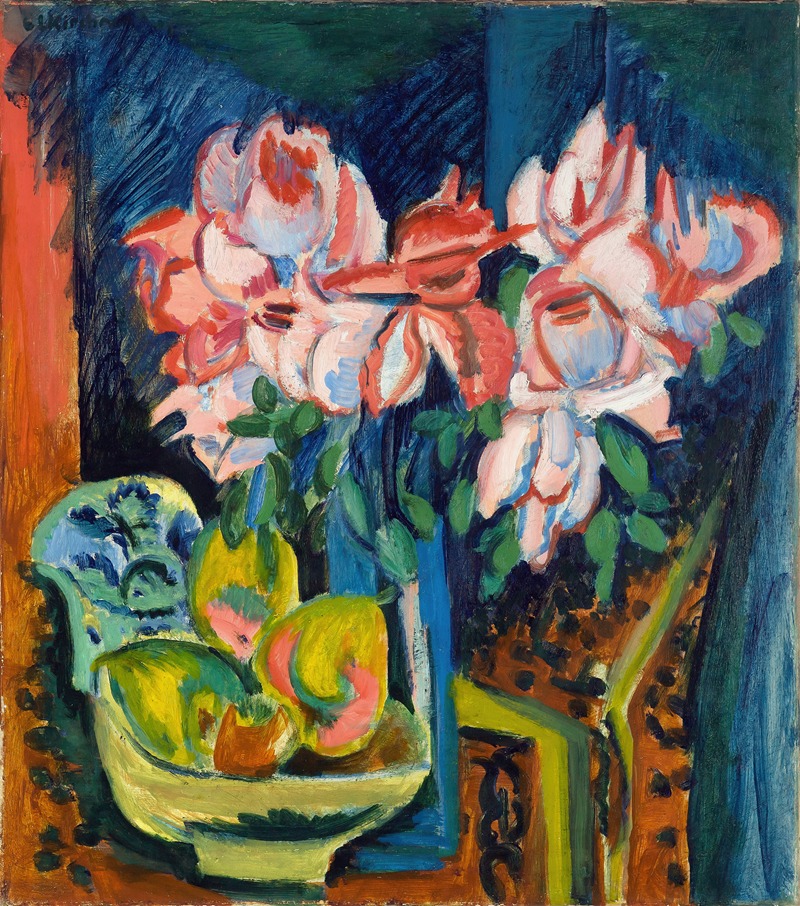 Ernst Ludwig Kirchner - Pink Roses