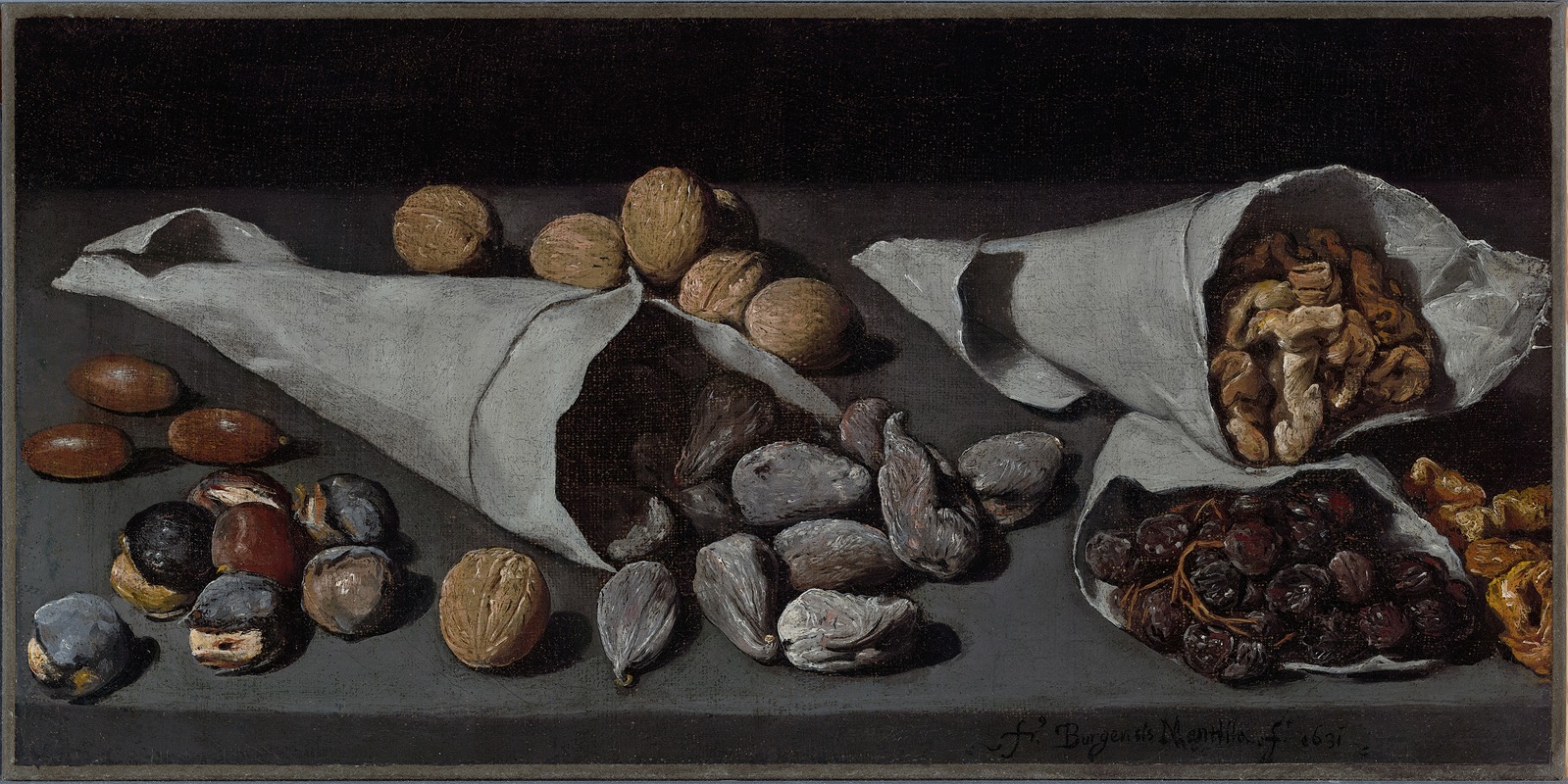 Francisco de Burgos Mantilla - Still Life with Dried Fruit