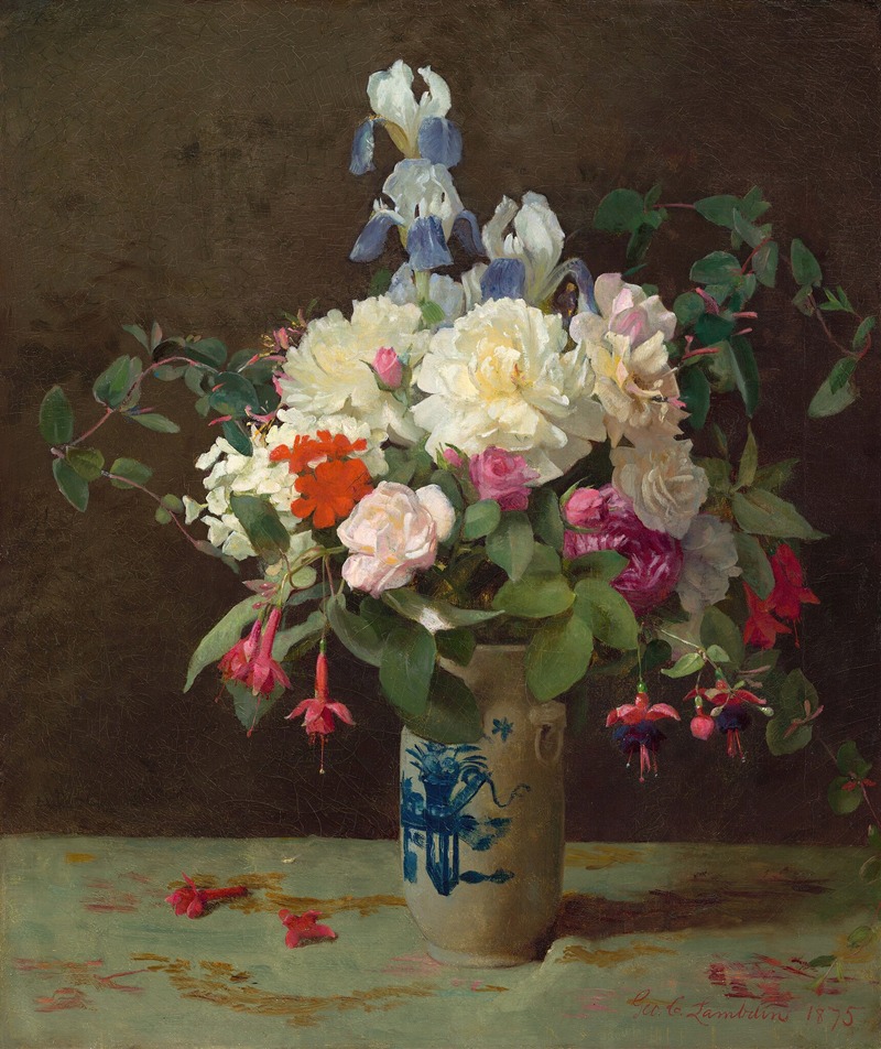 George Cochran Lambdin - Vase of Flowers