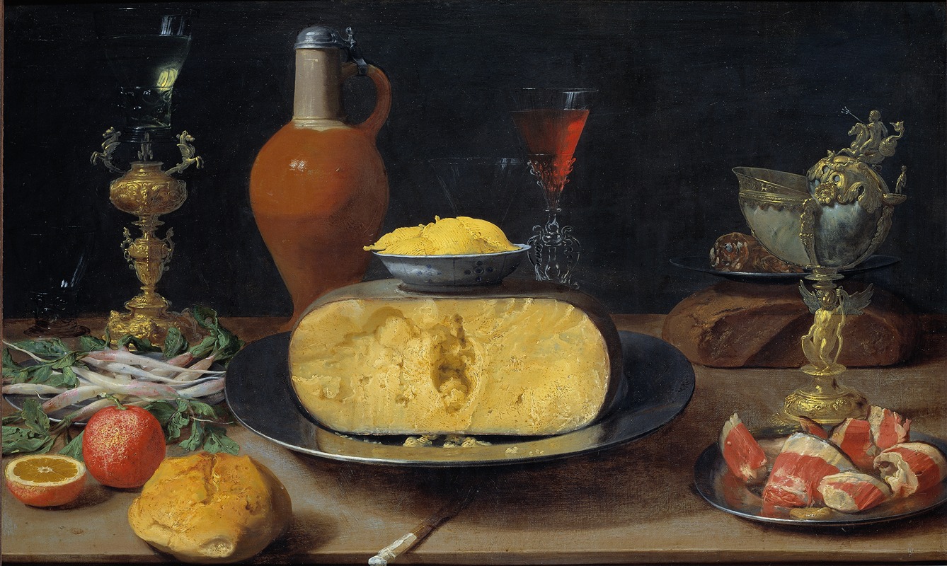 Jacob Foppens van Es - Breakfast Piece with Cheese and Goblet