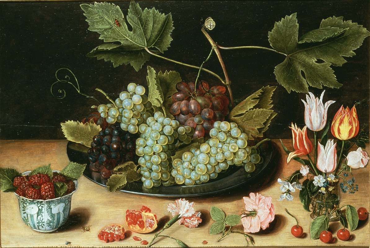 Jan Soreau - Still Life with Fruit and Flowers