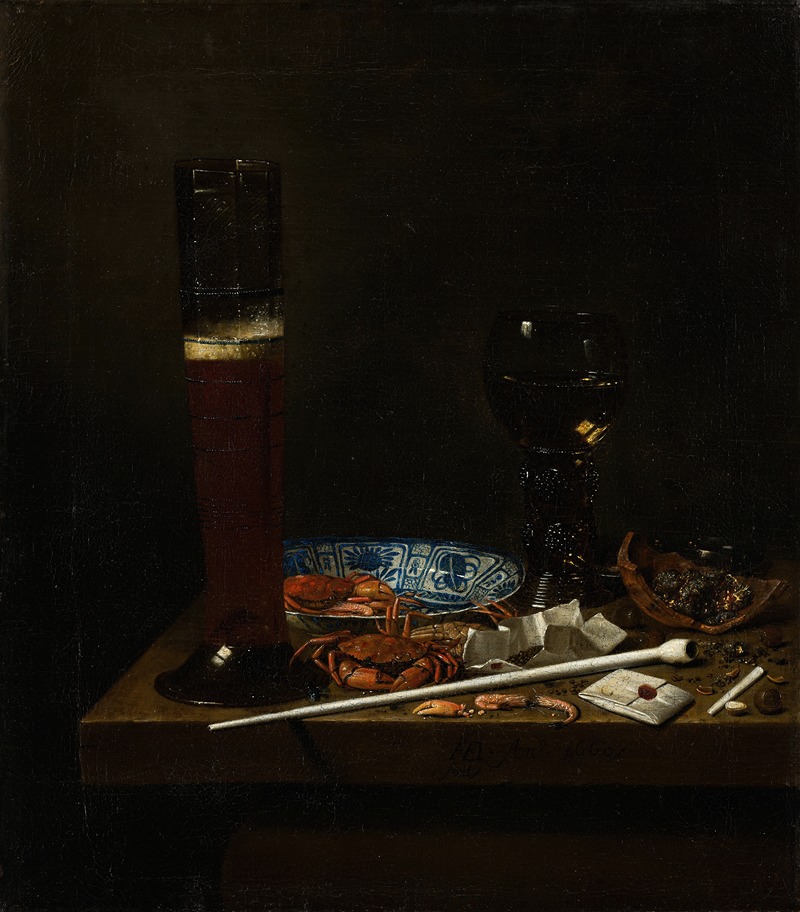 Jan Jansz. van De Velde III - Still life with Passglas