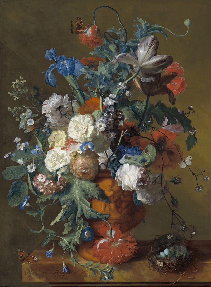 Jan van Huysum - Flowers in an Urn